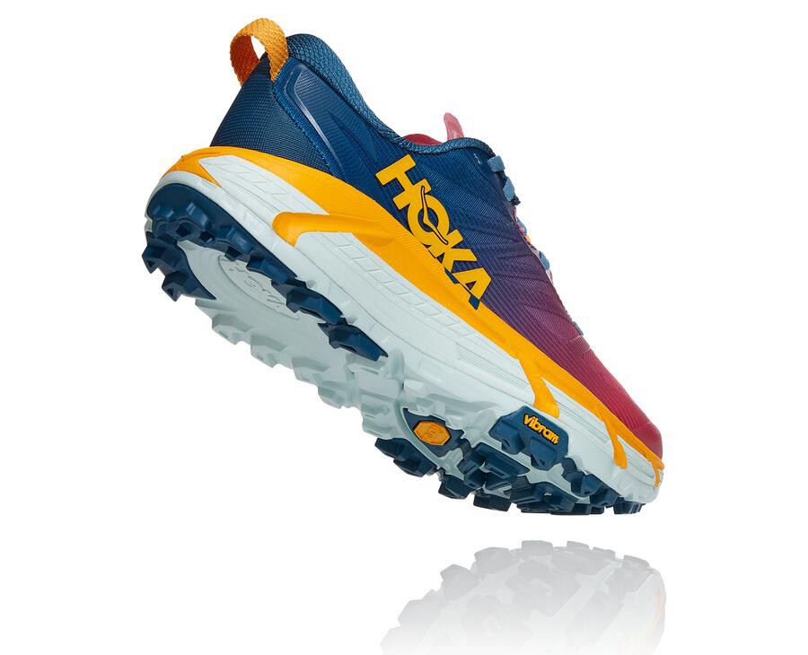 Tenis Hoka One One Trail Mujer Azules - Mafate Speed 3 - UXQO12608